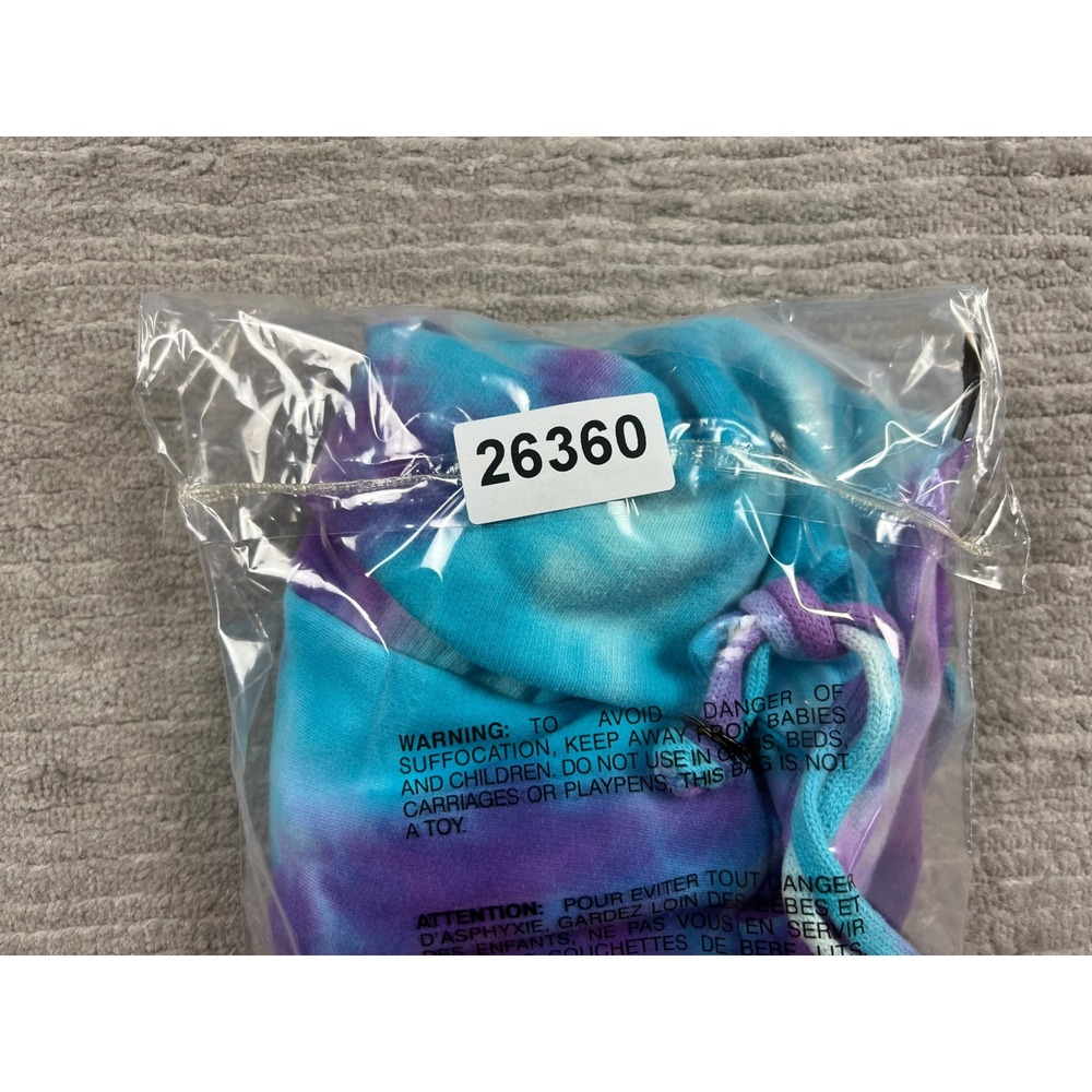 Unbranded Drawstring Backpack Unisex OS Purple Tie Dye Peace Sign Pawleys Island - Picture 13 of 13